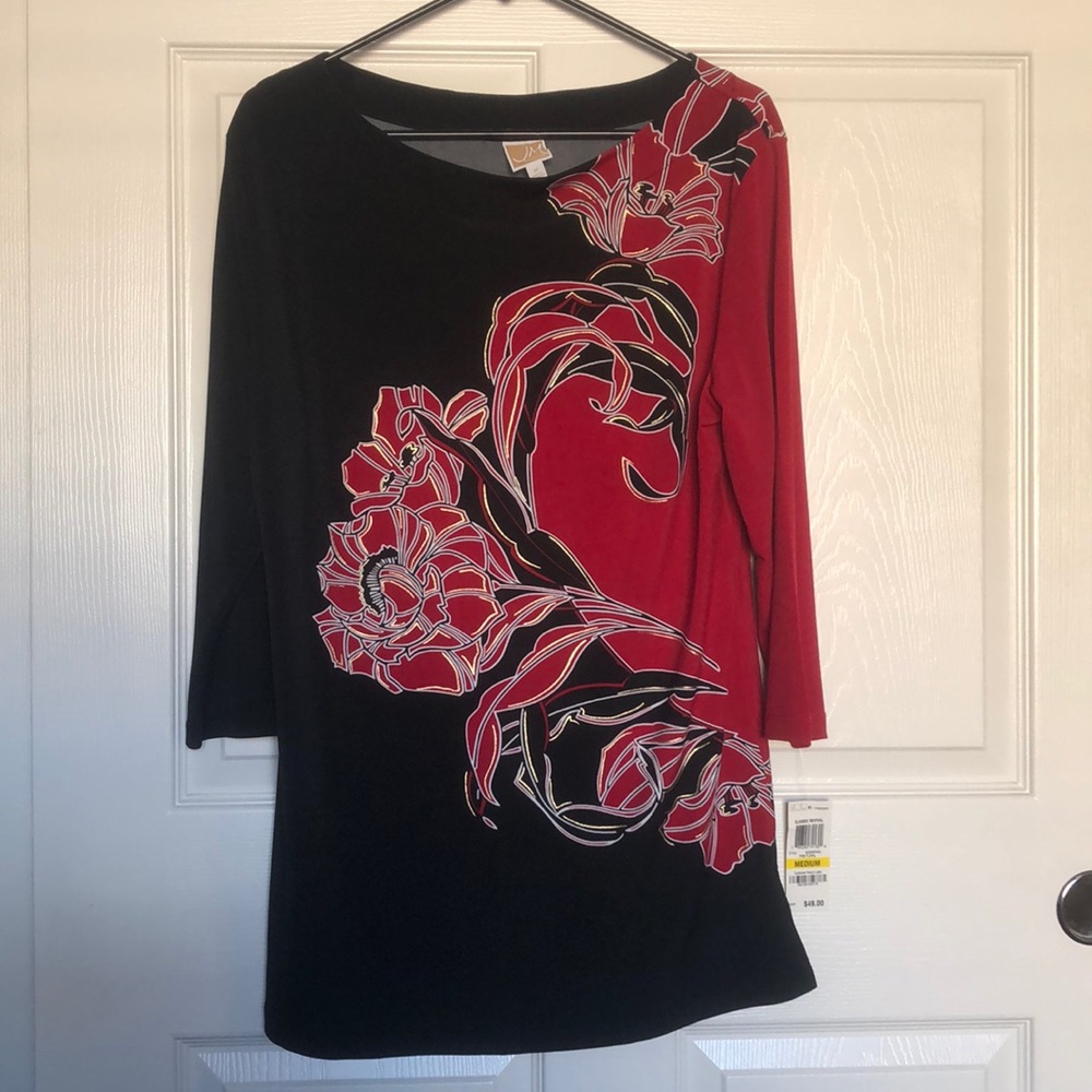 JM Collection Woman’s Blouse Size M (NWT)
